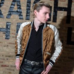 Boogie – Blue And Copper Reversible Souvenir Jacket (Size XS, 4XL) -Straight To Hell boo cop thumb