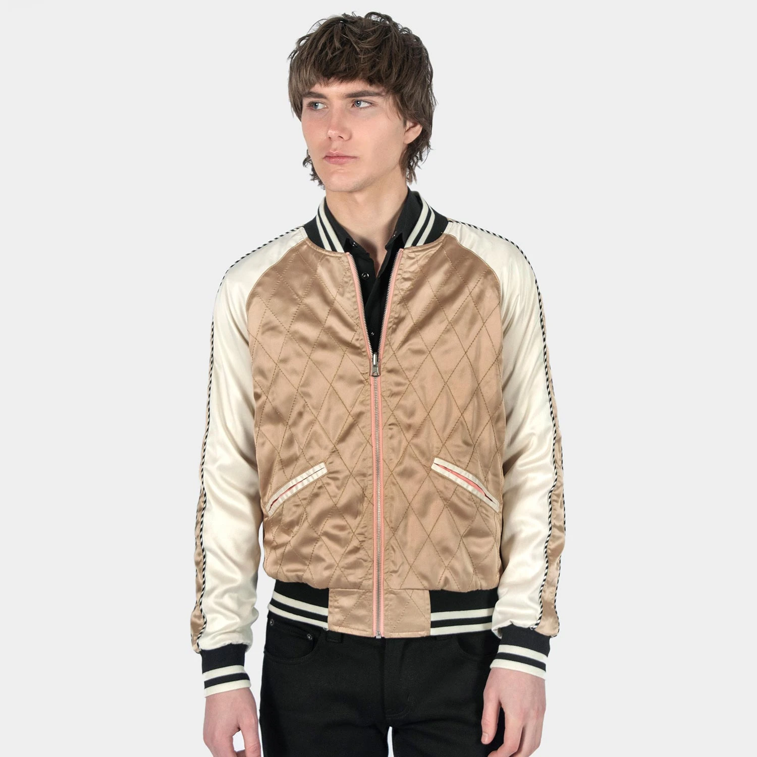 Boogie – Pink And Cream Reversible Souvenir Jacket (Size 2XS, XS, S, M, L, 4XL) 10 Boogie – Pink And Cream Reversible Souvenir Jacket (Size 2XS, XS, S, M, L, 4XL) - Image 10