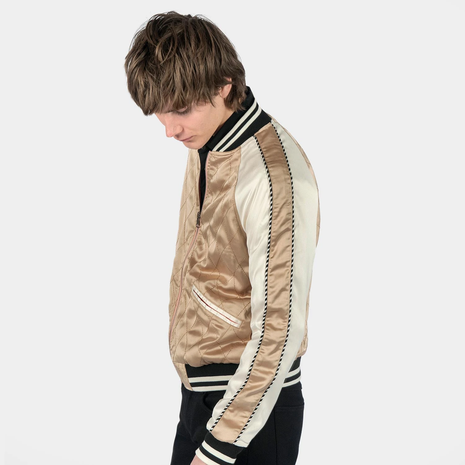 Boogie – Pink And Cream Reversible Souvenir Jacket (Size 2XS, XS, S, M, L, 4XL) 12 Boogie – Pink And Cream Reversible Souvenir Jacket (Size 2XS, XS, S, M, L, 4XL) - Image 12