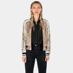 Boogie – Pink And Cream Reversible Souvenir Jacket (Size 2XS, XS, S, M, L, 4XL) 24 Boogie – Pink And Cream Reversible Souvenir Jacket (Size 2XS, XS, S, M, L, 4XL) -Straight To Hell boo pin cre w 12