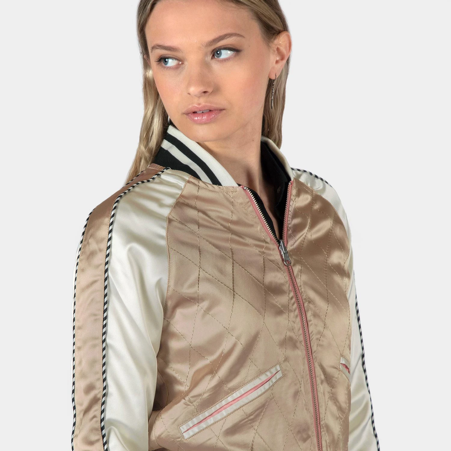 Boogie – Pink And Cream Reversible Souvenir Jacket (Size 2XS, XS, S, M, L, 4XL) 14 Boogie – Pink And Cream Reversible Souvenir Jacket (Size 2XS, XS, S, M, L, 4XL) - Image 14
