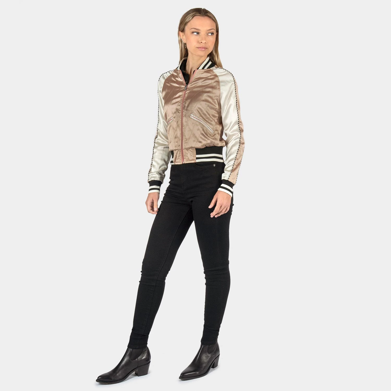 Boogie – Pink And Cream Reversible Souvenir Jacket (Size 2XS, XS, S, M, L, 4XL) 13 Boogie – Pink And Cream Reversible Souvenir Jacket (Size 2XS, XS, S, M, L, 4XL) - Image 13