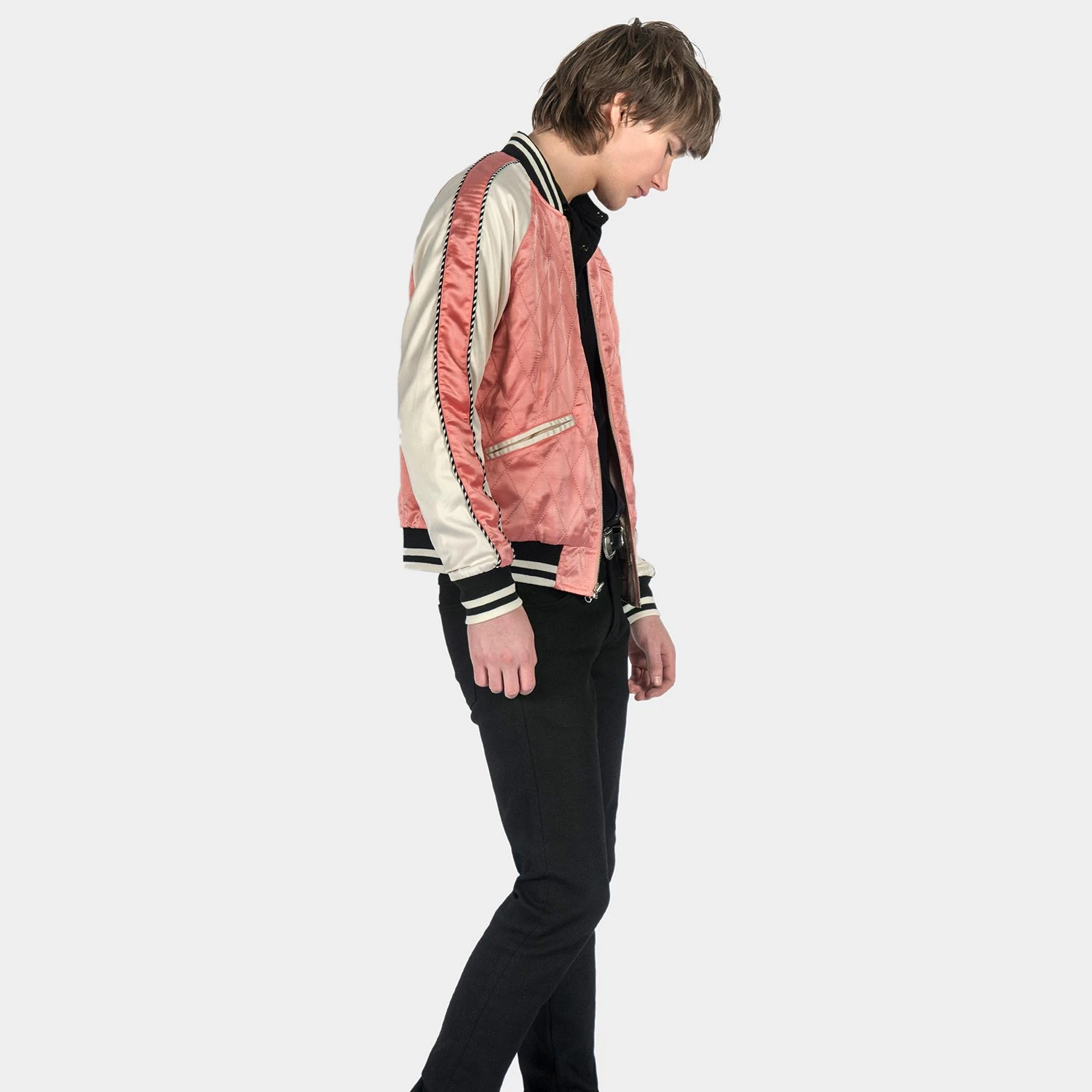 Boogie – Pink And Cream Reversible Souvenir Jacket (Size 2XS, XS, S, M, L, 4XL) 6 Boogie – Pink And Cream Reversible Souvenir Jacket (Size 2XS, XS, S, M, L, 4XL) - Image 6