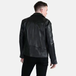 Bristol Lightweight – Leopard Print Lining – Leather Jacket -Straight To Hell bri lig men 2021 w 4