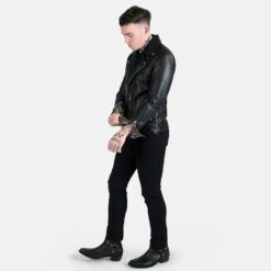 Bristol Lightweight – Leopard Print Lining – Leather Jacket -Straight To Hell bri lig men 2021 w 9