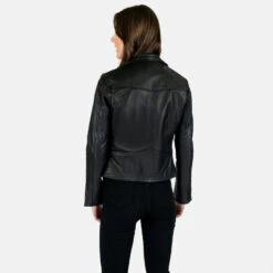 Bristol Lightweight – Leopard Print Lining – Leather Jacket (Size XS, S, M, L, XL, 2XL, 3XL, 4XL, 5XL) -Straight To Hell bri lig wom w 3