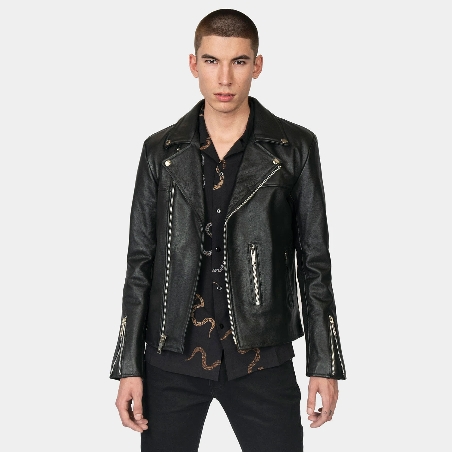Bristol – Red Lining – Leather Jacket 2 Bristol – Red Lining – Leather Jacket - Image 2