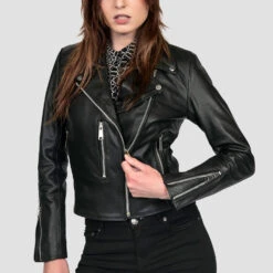 Bristol – Red Lining – Leather Jacket (Size M, L, 3XL, 4XL, 5XL) -Straight To Hell bristol wom web 3