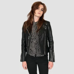 Bristol – Red Lining – Leather Jacket (Size M, L, 3XL, 4XL, 5XL) -Straight To Hell bristol wom web 8