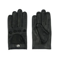 Bullitt – Black And Nickel Leather Gloves