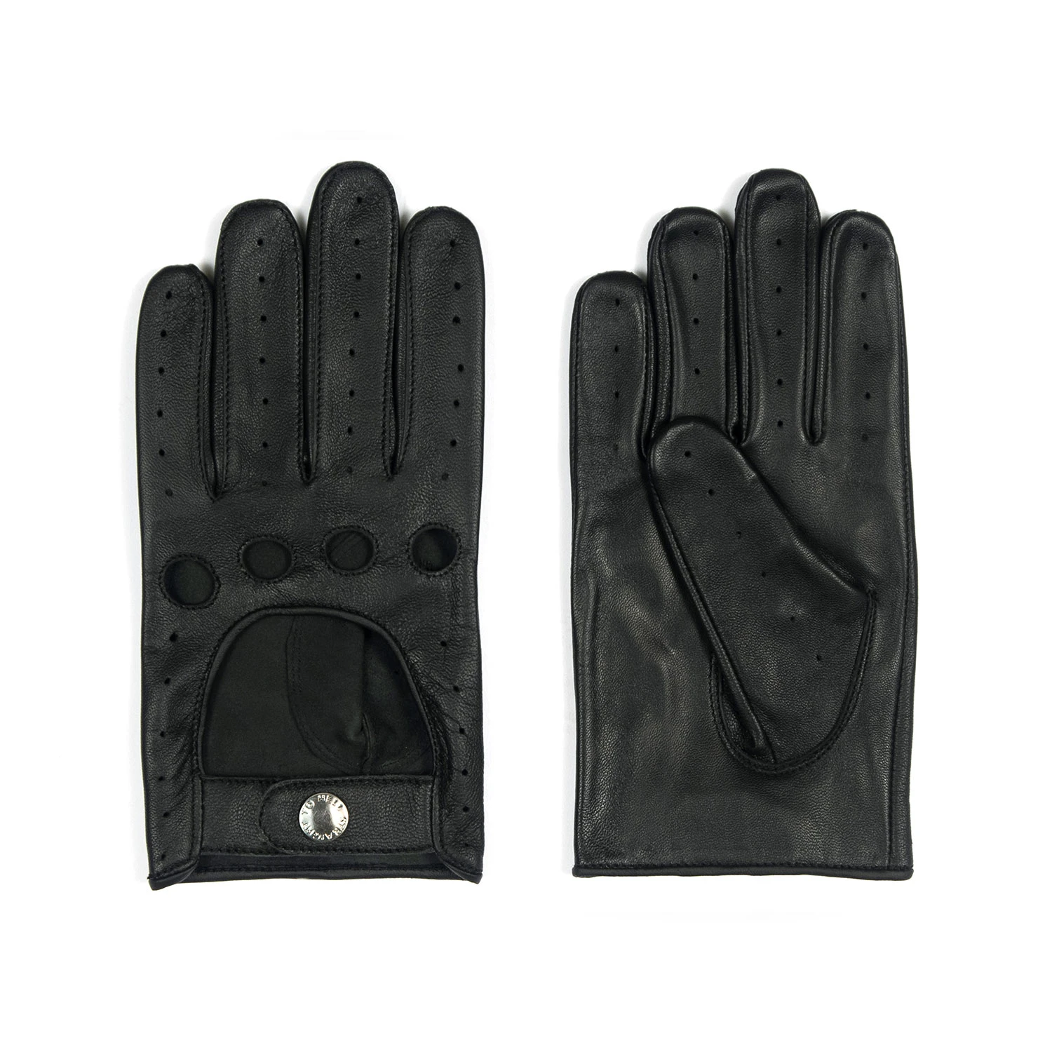 Bullitt – Black And Nickel Leather Gloves 1 Bullitt – Black And Nickel Leather Gloves