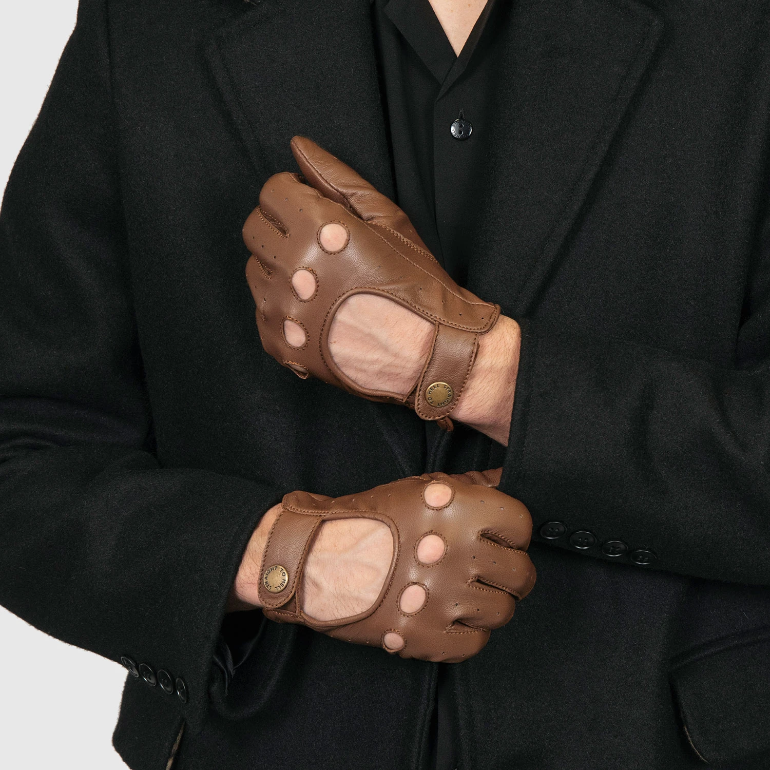 Bullitt – Brown Leather Gloves 3 Bullitt – Brown Leather Gloves - Image 3