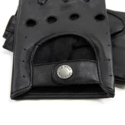 Bullitt Fingerless – Leather Gloves -Straight To Hell bullitt fingerless men blk detail