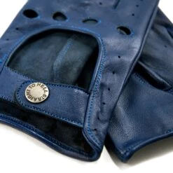 Bullitt – Antique Blue Leather Gloves -Straight To Hell bullitt men blu detail