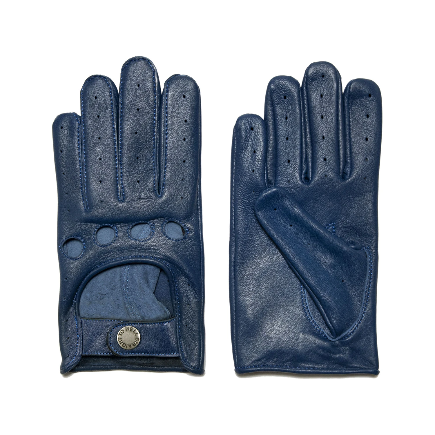 Bullitt – Antique Blue Leather Gloves (Size XS) 1 Bullitt – Antique Blue Leather Gloves (Size XS)