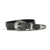Calvera – Reptile Print Leather Belt (Size 28, 30)