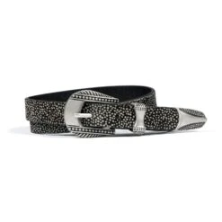 Calvera – Reptile Print Leather Belt (Size 28, 30)