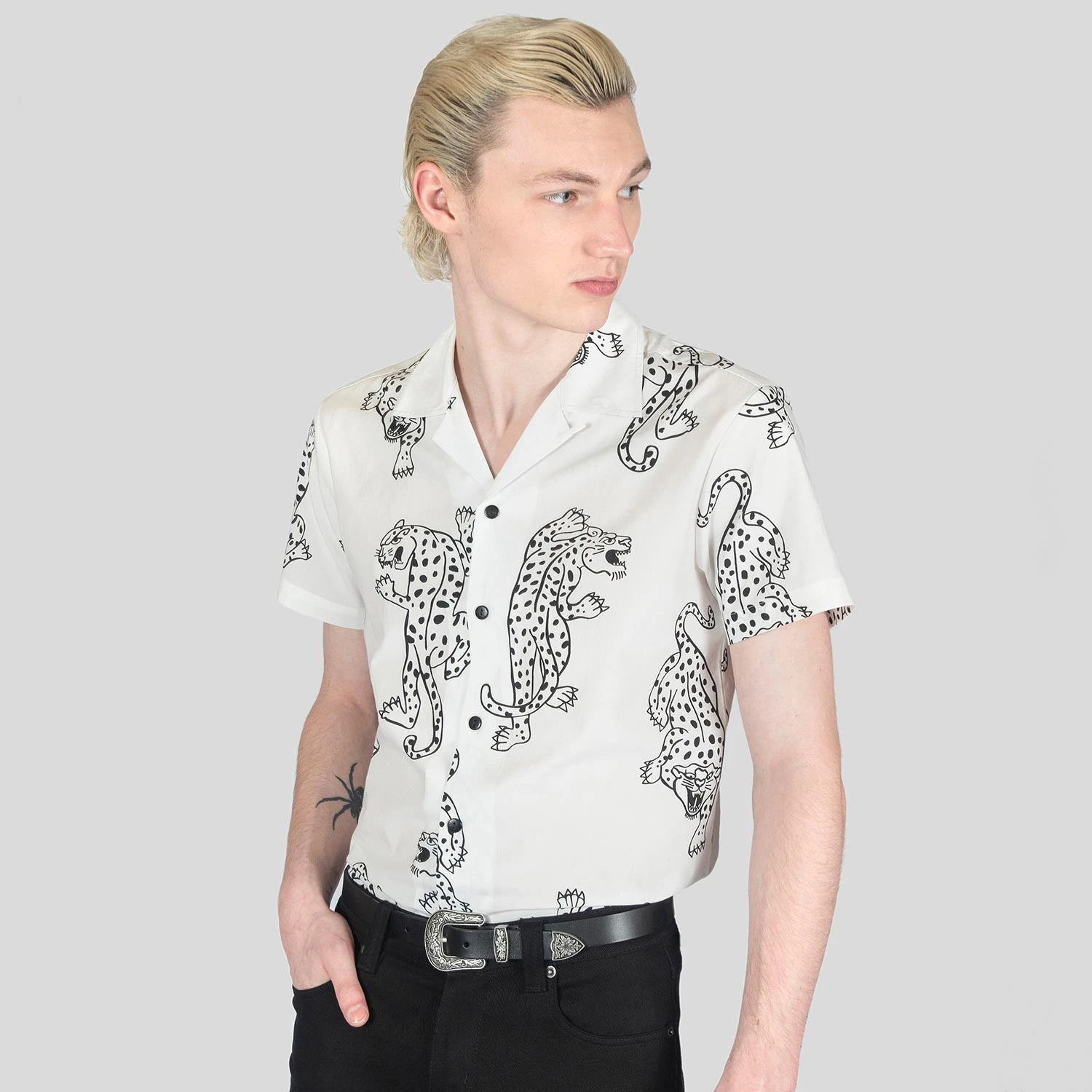 Cheetah Boogie – Vintage Cheetahs Print Shirt 3 Cheetah Boogie – Vintage Cheetahs Print Shirt - Image 3