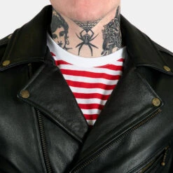 Commando – Black And Brass Leather Jacket -Straight To Hell com blk bra men 2021 w 9