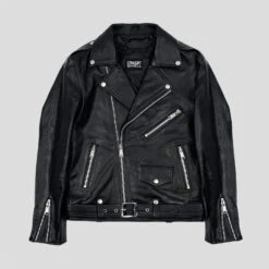 Commando – Black And Nickel – Black Lining – Leather Jacket