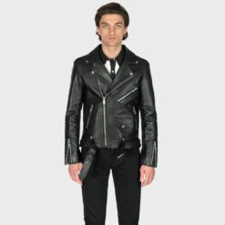 Commando – Black And Nickel – Black Lining – Leather Jacket 16 Commando – Black And Nickel – Black Lining – Leather Jacket -Straight To Hell com blk nic blk men w 7