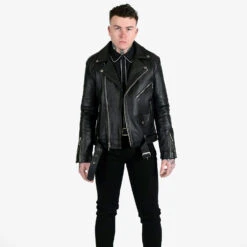 Commando – Black And Nickel Leather Jacket 13 Commando – Black And Nickel Leather Jacket -Straight To Hell com blk nic men 2021 w 1