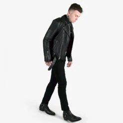 Commando – Black And Nickel Leather Jacket 14 Commando – Black And Nickel Leather Jacket -Straight To Hell com blk nic men 2021 w 3