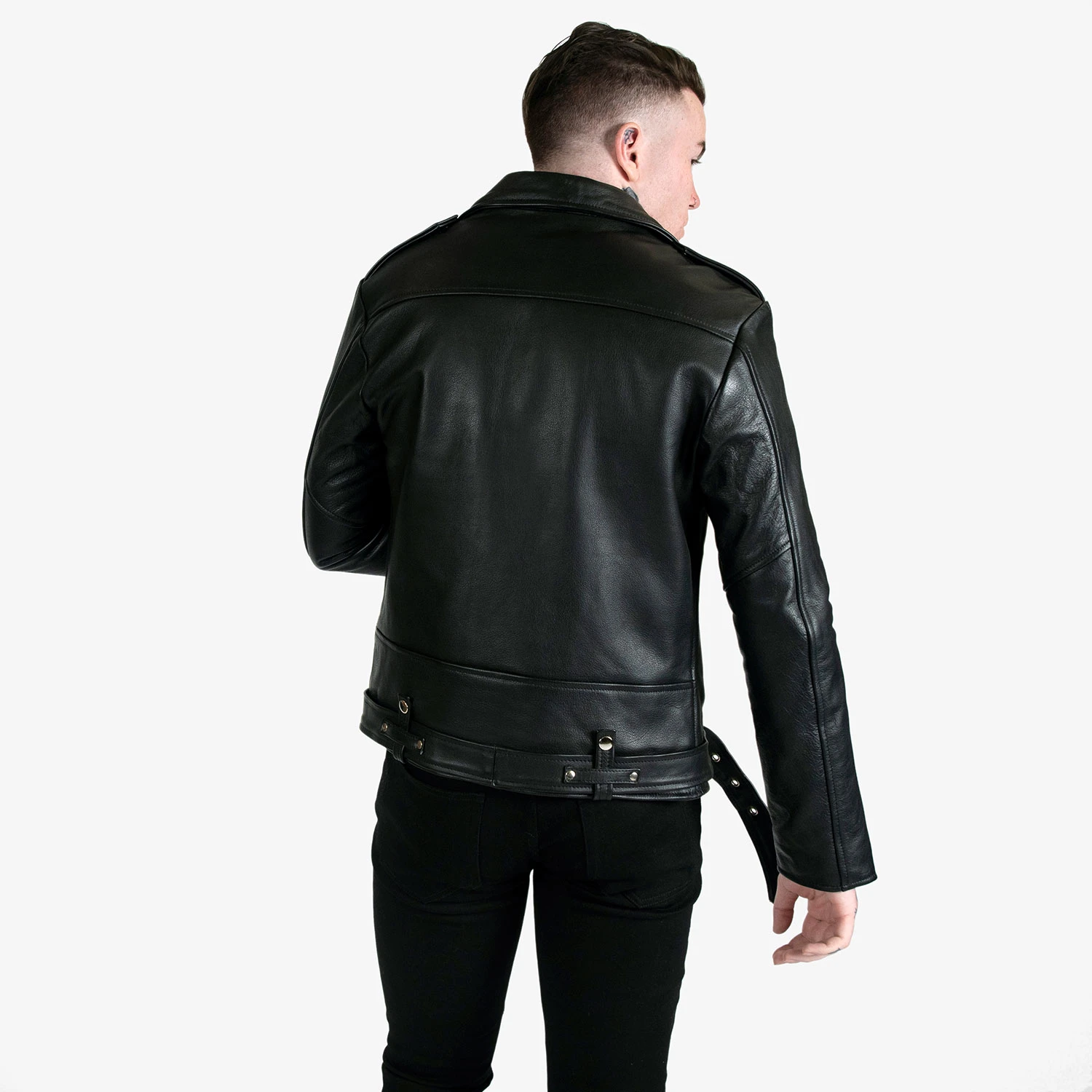 Commando – Black And Nickel Leather Jacket 10 Commando – Black And Nickel Leather Jacket - Image 10