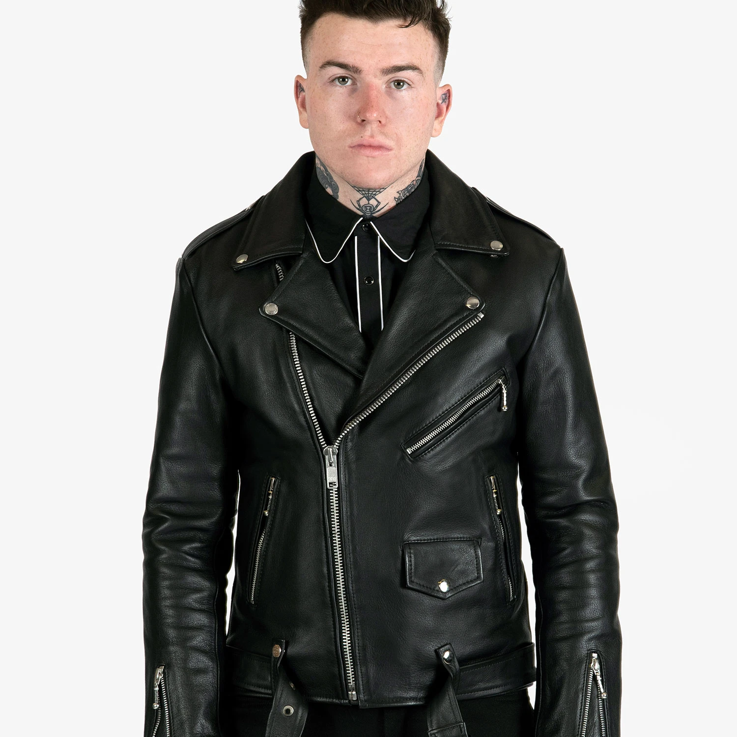 Commando – Black And Nickel Leather Jacket 7 Commando – Black And Nickel Leather Jacket - Image 7