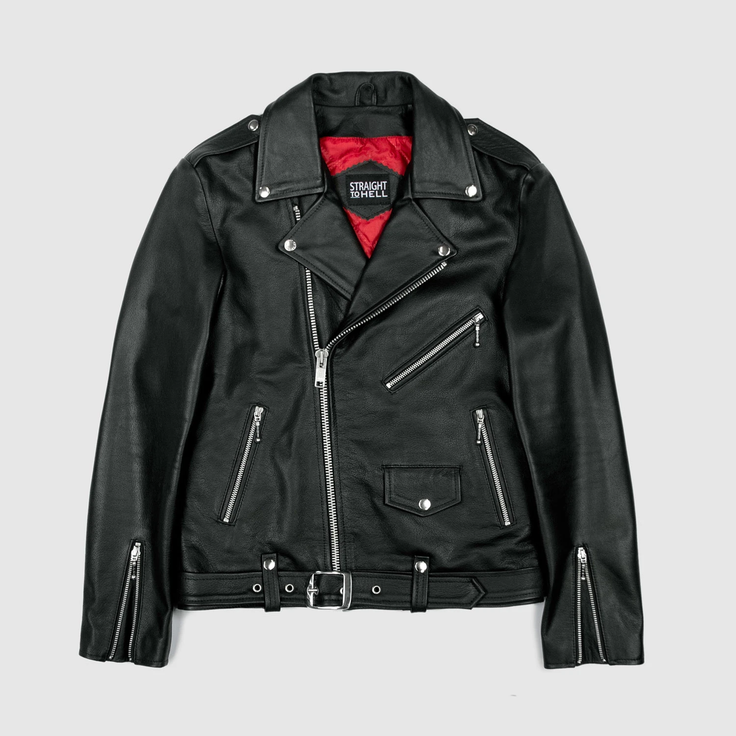 Commando – Black And Nickel Leather Jacket 1 Commando – Black And Nickel Leather Jacket