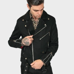 Commando – Twill Jacket 12 Commando – Twill Jacket -Straight To Hell com blk twi men web 7