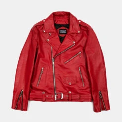 Commando – Blood Red Leather Jacket