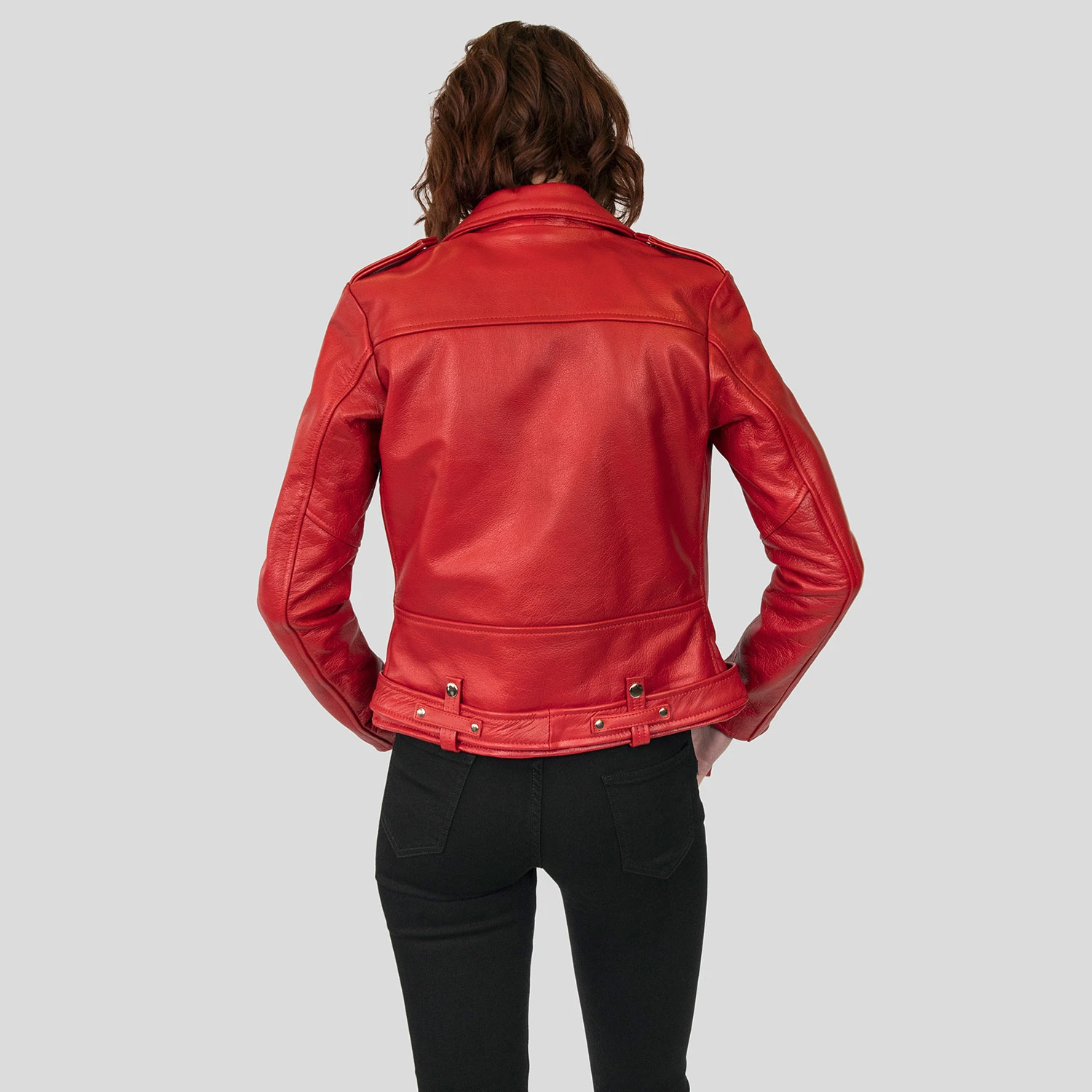 Commando – Blood Red Leather Jacket (Size XS, S, M, L, 2XL, 3XL, 4XL, 5XL) 10 Commando – Blood Red Leather Jacket (Size XS, S, M, L, 2XL, 3XL, 4XL, 5XL) - Image 10