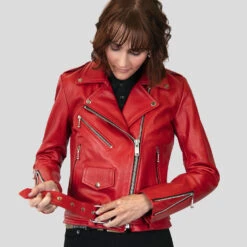 Commando – Blood Red Leather Jacket (Size XS, S, M, L, 2XL, 3XL, 4XL, 5XL) 17 Commando – Blood Red Leather Jacket (Size XS, S, M, L, 2XL, 3XL, 4XL, 5XL) -Straight To Hell com blo red wom web 8