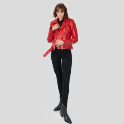 Commando – Blood Red Leather Jacket (Size XS, S, M, L, 2XL, 3XL, 4XL, 5XL) 18 Commando – Blood Red Leather Jacket (Size XS, S, M, L, 2XL, 3XL, 4XL, 5XL) -Straight To Hell com blo red wom web 9