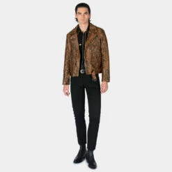 Commando – Snakeskin Leather Jacket – 15 Year Anniversary -Straight To Hell com bro sna men w 3