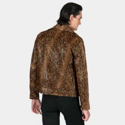 Commando – Snakeskin Leather Jacket – 15 Year Anniversary -Straight To Hell com bro sna men w 6