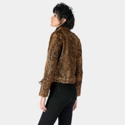 Commando – Snakeskin Leather Jacket – 15 Year Anniversary (Size S, M, L, XL, 2XL, 4XL, 5XL) -Straight To Hell com bro sna wom w 6