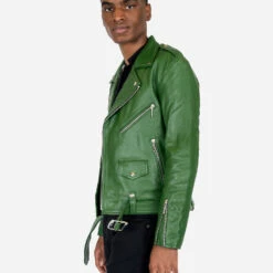 Commando – Cactus Green Leather Jacket -Straight To Hell com cac gre w 8