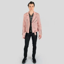 Commando – Dusty Pink Leather Jacket (Size 36S, 36, 38S, 38) 12 Commando – Dusty Pink Leather Jacket (Size 36S, 36, 38S, 38) -Straight To Hell com dus pin w 2