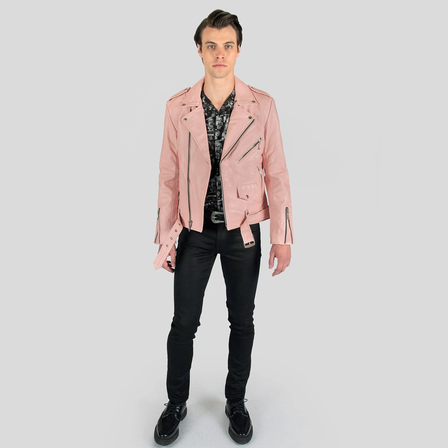 Commando – Dusty Pink Leather Jacket (Size 36S, 36, 38S, 38) 3 Commando – Dusty Pink Leather Jacket (Size 36S, 36, 38S, 38) - Image 3