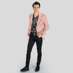 Commando – Dusty Pink Leather Jacket (Size 36S, 36, 38S, 38) 15 Commando – Dusty Pink Leather Jacket (Size 36S, 36, 38S, 38) -Straight To Hell com dus pin w 3