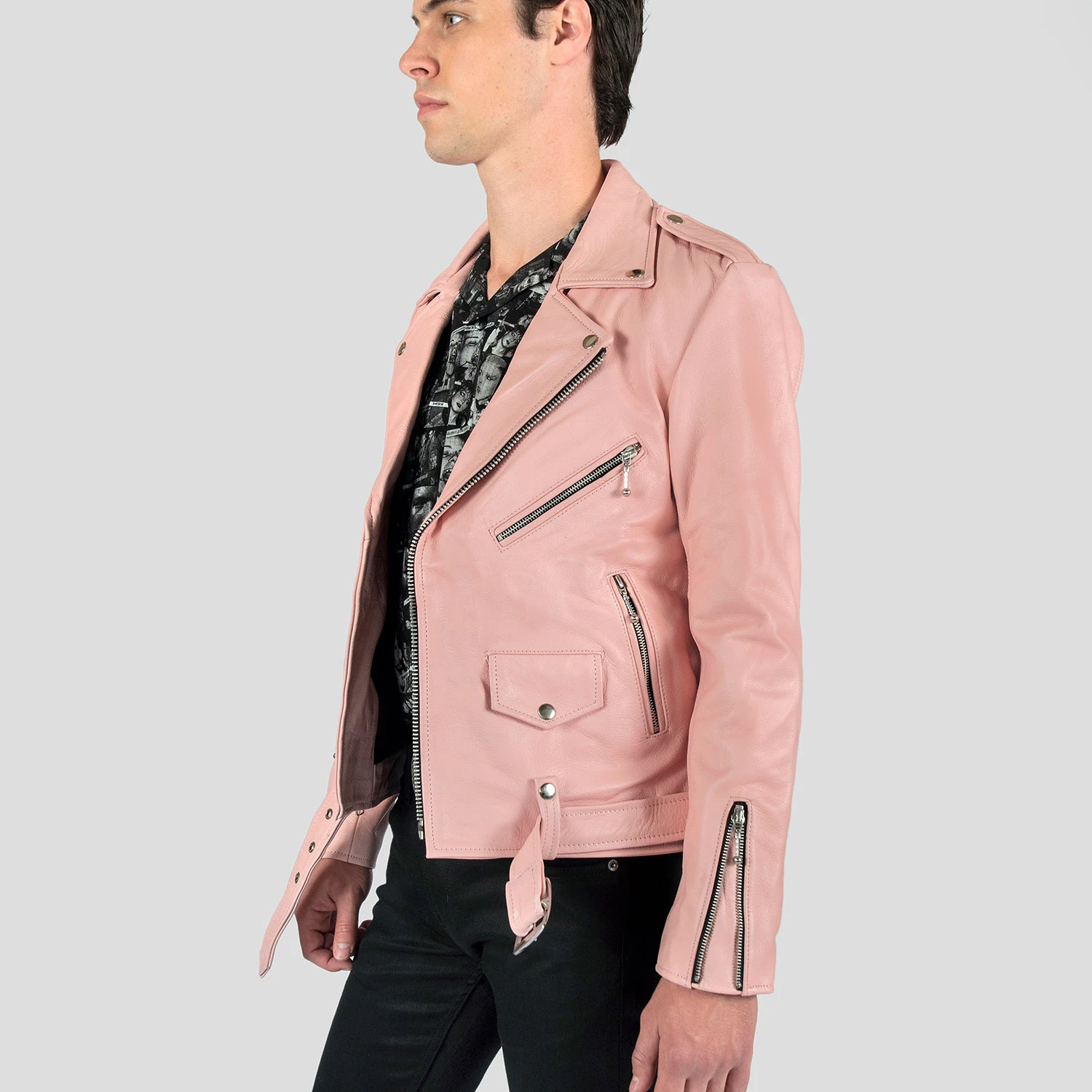 Commando – Dusty Pink Leather Jacket (Size 36S, 36, 38S, 38) 5 Commando – Dusty Pink Leather Jacket (Size 36S, 36, 38S, 38) - Image 5