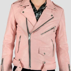 Commando – Dusty Pink Leather Jacket (Size 36S, 36, 38S, 38) 16 Commando – Dusty Pink Leather Jacket (Size 36S, 36, 38S, 38) -Straight To Hell com dus pin w 7