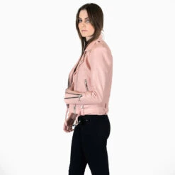 Commando – Dusty Pink Leather Jacket (Size XS, M) -Straight To Hell com dus pin wom w 5