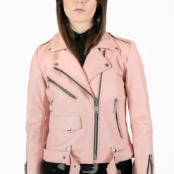 Commando – Dusty Pink Leather Jacket (Size XS, M) -Straight To Hell com dus pin wom w 6