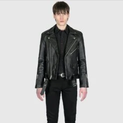 Commando Fringe – Leather Jacket With Fringe -Straight To Hell com fri men w 1