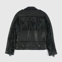 Commando Fringe – Leather Jacket With Fringe -Straight To Hell com fri men w 12