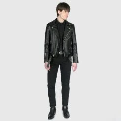 Commando Fringe – Leather Jacket With Fringe -Straight To Hell com fri men w 2
