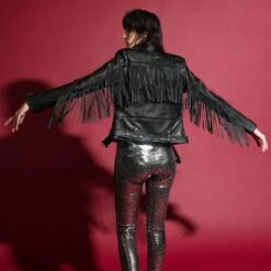 Commando Fringe – Leather Jacket With Fringe (Size XS, S, M, L, XL, 2XL, 3XL, 4XL, 5XL) -Straight To Hell com fri wom thumb